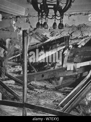 "Bombenexplosion in der Buergerbraukeller in München", 1939, (1940). Künstler: unbekannt. Stockfoto