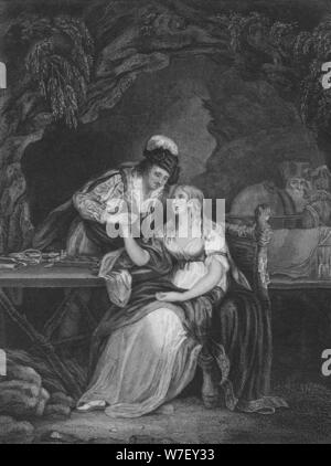 Akt, Szene V i von The Tempest c19th Jahrhundert. Künstler: unbekannt. Stockfoto