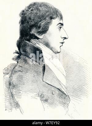 "Portrait der JMW Turner", c1827 (1904). Künstler: Charles Turner. Stockfoto