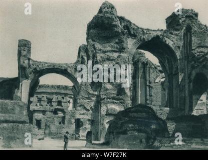 Die Bäder von Caracalla, Rom, Italien, 1927. Künstler: Eugen Poppel. Stockfoto