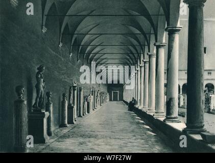 Kreuzgang im Museum von den Thermen des Diokletian, Rom, Italien, 1927. Künstler: Eugen Poppel. Stockfoto