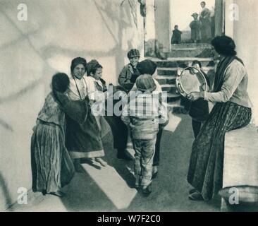 Tarantella, Capri, Italien, 1927. Künstler: Eugen Poppel. Stockfoto