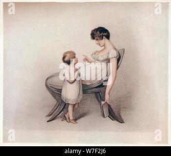 "Ich konnte nicht meine Mama Buch lernen", c1810. Künstler: Adam Buck. Stockfoto