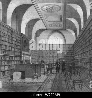 Bibliothek des Königs, Buckingham House, Westminster, London, 1775 (1878). Künstler: unbekannt. Stockfoto