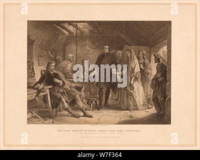 "Das erste Treffen von Prinz Charles mit Flora Macdonald", 1747 (1878). Künstler: Robert Anderson. Stockfoto