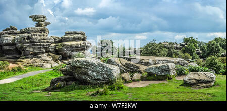 Brimham Rocks, North Yorkshire Stockfoto