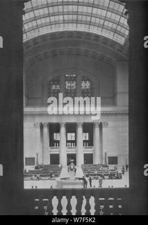 Wichtigsten Wartezimmer, Union Station Chicago, Illinois, 1926. Künstler: unbekannt. Stockfoto