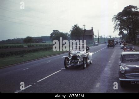 Silver Ghost Rolls Royce bei Rallye, Cheshire, England, c1960. Künstler: CM Dixon. Stockfoto