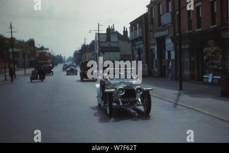 Silver Ghost Rolls Royce bei Rallye, Cheshire, England, c1960. Künstler: CM Dixon. Stockfoto