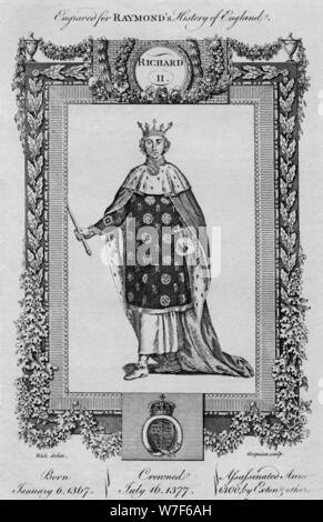 "Richard II" (1367-1400), c1787.  Künstler: unbekannt. Stockfoto
