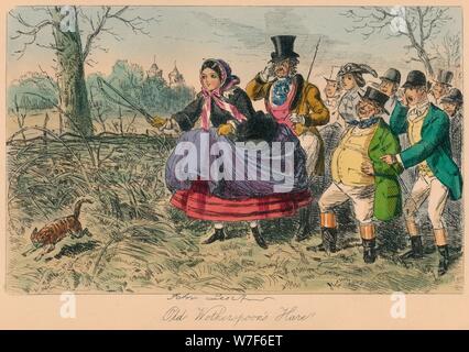 "Alte Wotherspoon Hase!", 1858. Künstler: John Leech. Stockfoto
