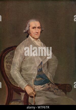 "Der Maler Francisco Bayeu', 1795 (1939). Künstler: Francisco Goya. Stockfoto