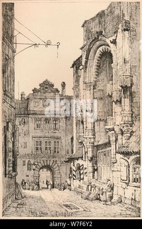 "Prag", c1820 (1915). Künstler: Samuel Prout. Stockfoto