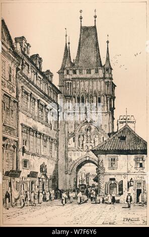 "Prag", c1820 (1915). Künstler: Samuel Prout. Stockfoto