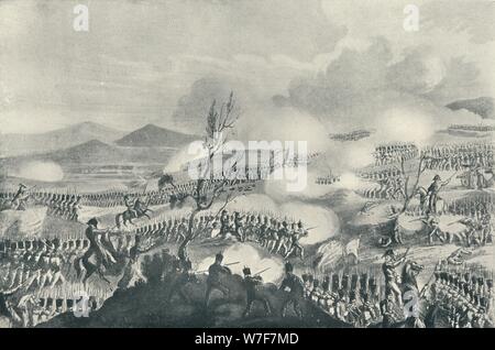 "Battle of Nivelle, 10. November 1813", 1815 (1909). Künstler: Thomas Sutherland. Stockfoto