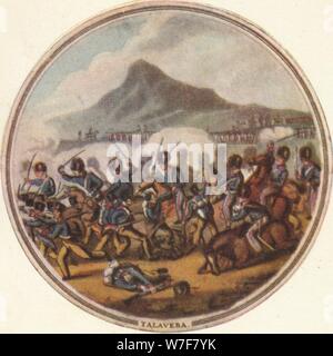 "Schlacht von Talavera", 1815, (1910). Künstler: Edward Orme. Stockfoto