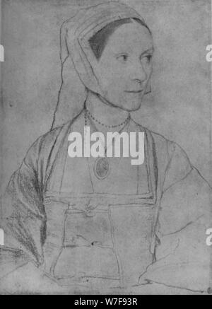 "Cecily Heron", 1526-1527 (1945). Künstler: Hans Holbein der jüngere. Stockfoto