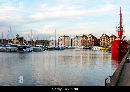 Waterfront Ipswich Suffolk England Stockfoto