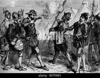 'Ein Vorfall in der Belagerung von Leith', 1548-1560, (c1880). Künstler: unbekannt. Stockfoto