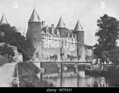 "Chateau de Josselin, Sitz des Duc de Rohan", c1913. Künstler: Charles JS Makin. Stockfoto