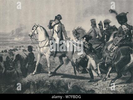 "Die Schlacht von Wagram', den 6. Juli 1809, (1896). Artist: M Haider. Stockfoto