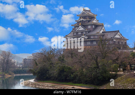 Okayama Castle ist historische Sehenswürdigkeit berühmt in Okayama Präfektur, Japan. Stockfoto