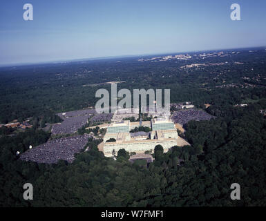 "Luftaufnahme von CIA-Hauptquartier in Langley, Virginia,;". Stockfoto