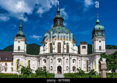 Kloster Ettal, Kloster Ettal in der Nähe von Oberammergau in Bayern, Deutschland. Stockfoto