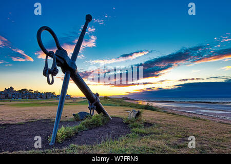 Sonnenuntergang am North Berwick, Schottland, Vereinigtes Königreich Stockfoto