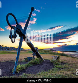 Sonnenuntergang am North Berwick, Schottland, Vereinigtes Königreich Stockfoto