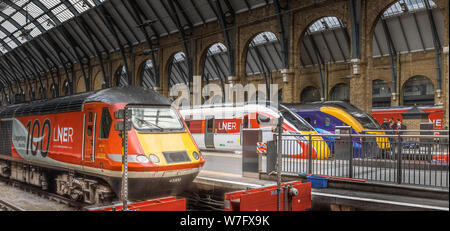 Klasse 800 Azuma Kings Cross Station Stockfoto