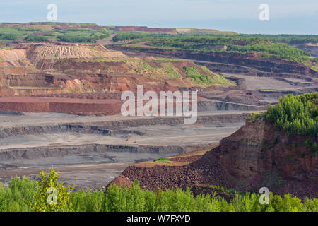 Takonit Tagebau malerische Landschaft Stockfoto