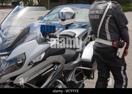 Feldjäger, die Militärpolizei der Bundeswehr, Tag der offenen Tür 2018, Berlin, Deutschland Stockfoto