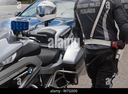 Feldjäger, die Militärpolizei der Bundeswehr, Tag der offenen Tür 2018, Berlin, Deutschland Stockfoto