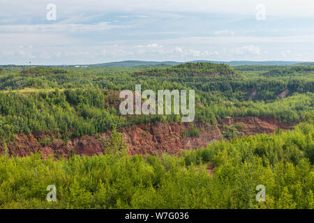 Takonit Tagebau malerische Landschaft Stockfoto