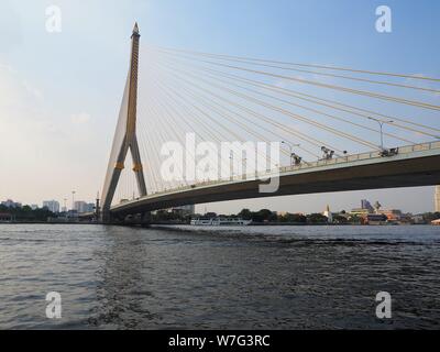 Rama VII Brücke, Bangkok, Thailand Stockfoto