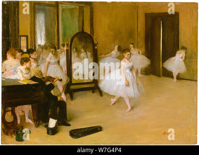 Edgar Degas, die Tanzstunde, Malerei, um 1870 Stockfoto