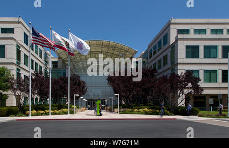 Apple Campus, Cupertino, Kalifornien Stockfoto