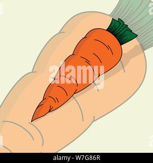 Karotte Karotte Vector cartoon mit transparenten Hintergrund Stock Vektor