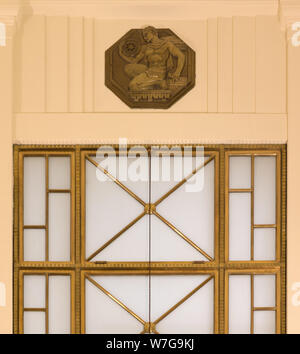 Architektonische Details an der Robert A.Grant Federal Building & US-Gericht, South Bend, Indiana Stockfoto