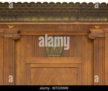 Architektonische Details an der Robert A.Grant Federal Building & US-Gericht, South Bend, Indiana Stockfoto