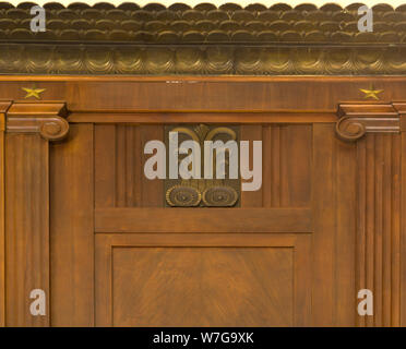 Architektonische Details an der Robert A.Grant Federal Building & US-Gericht, South Bend, Indiana Stockfoto