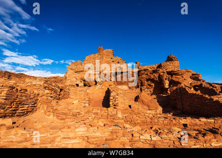 Morgen Licht auf wupatki Ruine, Wupatki National Monument, Arizona USA Stockfoto