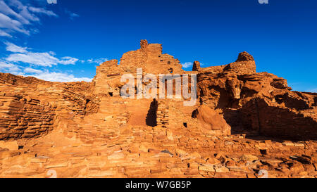 Morgen Licht auf wupatki Ruine, Wupatki National Monument, Arizona USA Stockfoto