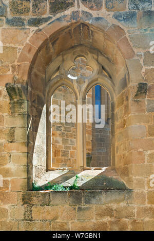 Alte, schöne, Stein Fenster in Spanien Stockfoto