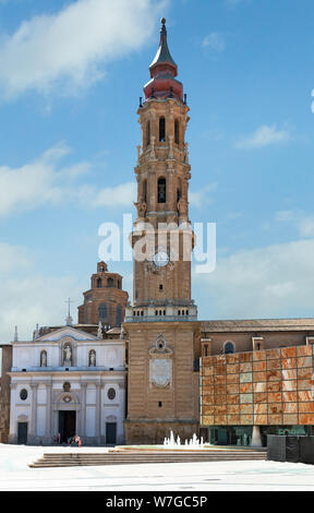 Bereich von Pilar in Saragossa, Spanien Stockfoto