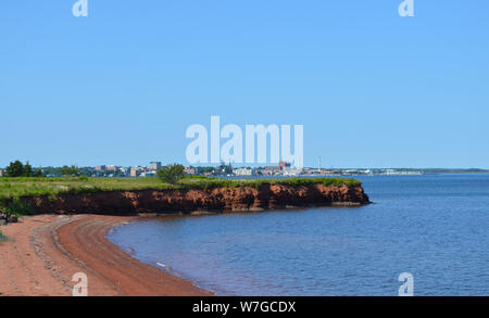 Sommer auf Prince Edward Island: Blick über den Hafen von Charlottetown Rocky Point Stockfoto