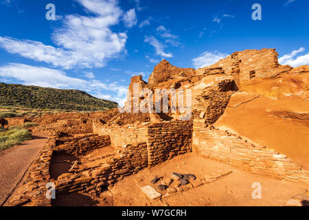 Morgen Licht auf wupatki Ruine, Wupatki National Monument, Arizona USA Stockfoto