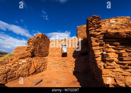 Morgen Licht auf wupatki Ruine, Wupatki National Monument, Arizona USA Stockfoto