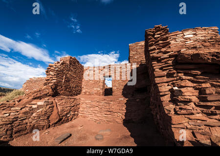 Morgen Licht auf wupatki Ruine, Wupatki National Monument, Arizona USA Stockfoto